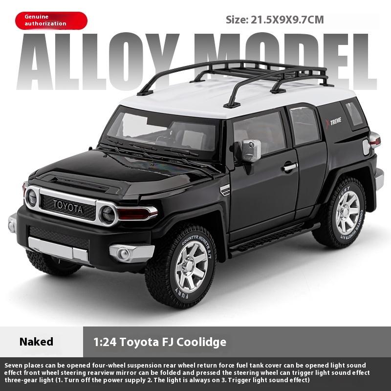 1/24 Scale TOYOTA FJ Cruiser Off-Road SUV Alloy Metal Diecast Model Car High Quality Decorative Trendy Ornaments Gifts Box for Friend
