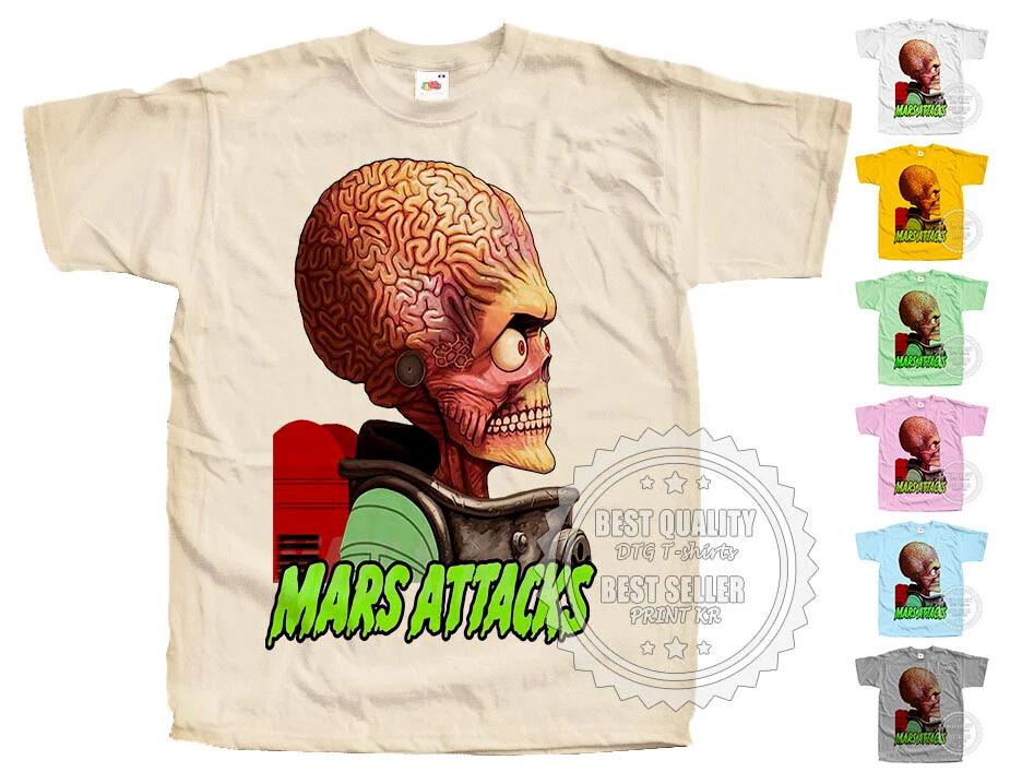 

Mars Attack 1996 T SHIRT Tee V17 Movie Poster 10 colors all sizes S to 5XL S