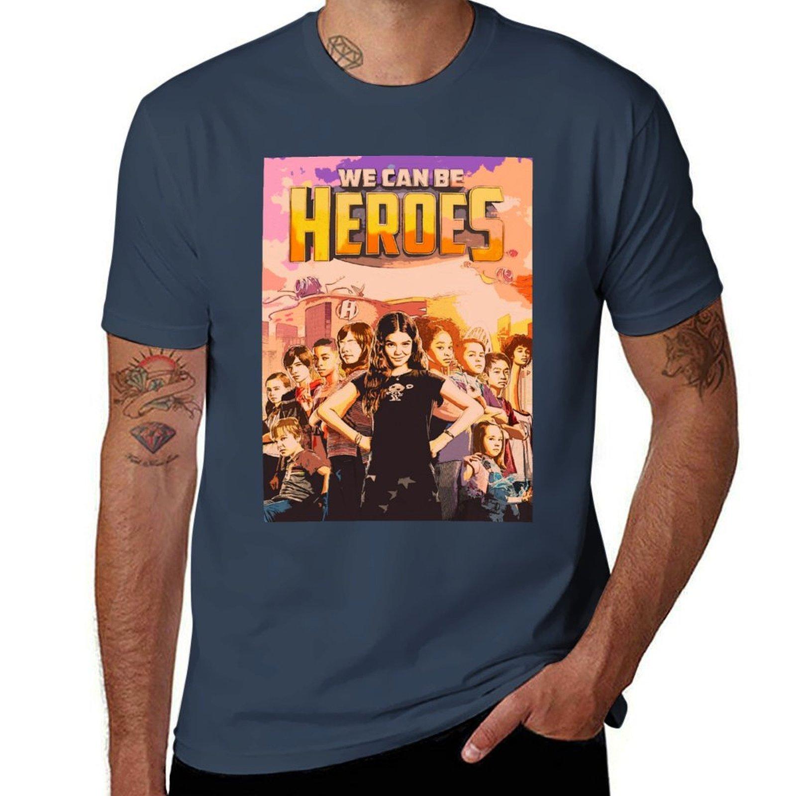 We can be Heroes Netflix Kids Fan made Poster TShirt Breathable Workout Short Sleeve Top S