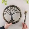 Shaman Drum Tree Of Life Ornament Wooden Shamanic Drum The Siberian Drum Spirit Music Easter Gifts
