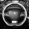 Vcxja9 Adatto per Peugeot Coprivolante in Fibra di Carbonio Texture A Scatto Design Sportivo Ondulato Guscio Protettivo 208 308 3008 Partner Exper