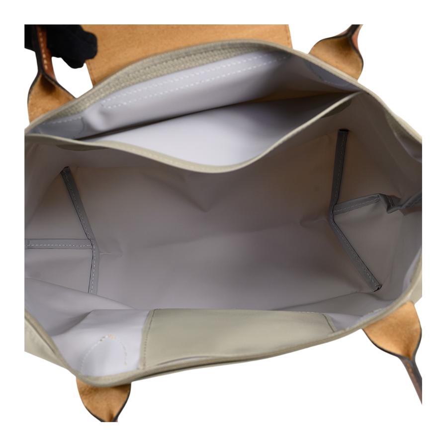 Longchamp Le Pliage Original Minimalistisches Farbblock-Design Tragetasche Nylon Mittel Damen-Tragetaschen Khaki Grau L2605089349