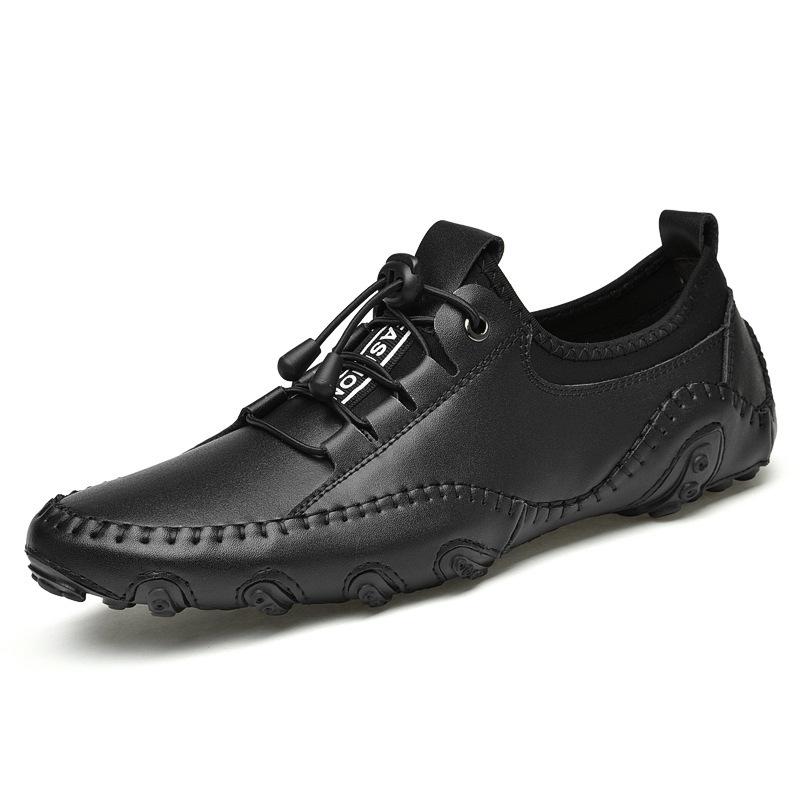 

Men s Plus Size White Football Shoes - Comfortable, Soft Sole, Casual Driving Flats 46