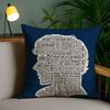 S-Sherlock H-Holmes Pillow Case Office Sofa Dorm Chair Back Short Plush Double-Sided Printing Home Cushion Cover