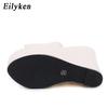 Fashion Eilyken 2025 New Peep Toe Platform Wedges Slippers Summer Woman Sexy Super High Mules Sandal Concise Shoes 35-42