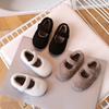 2026 Winter Korean Style Plush Baby Girl Shoes - Warm, Fashionable, Velvet-Lined Children's Furry Footwear