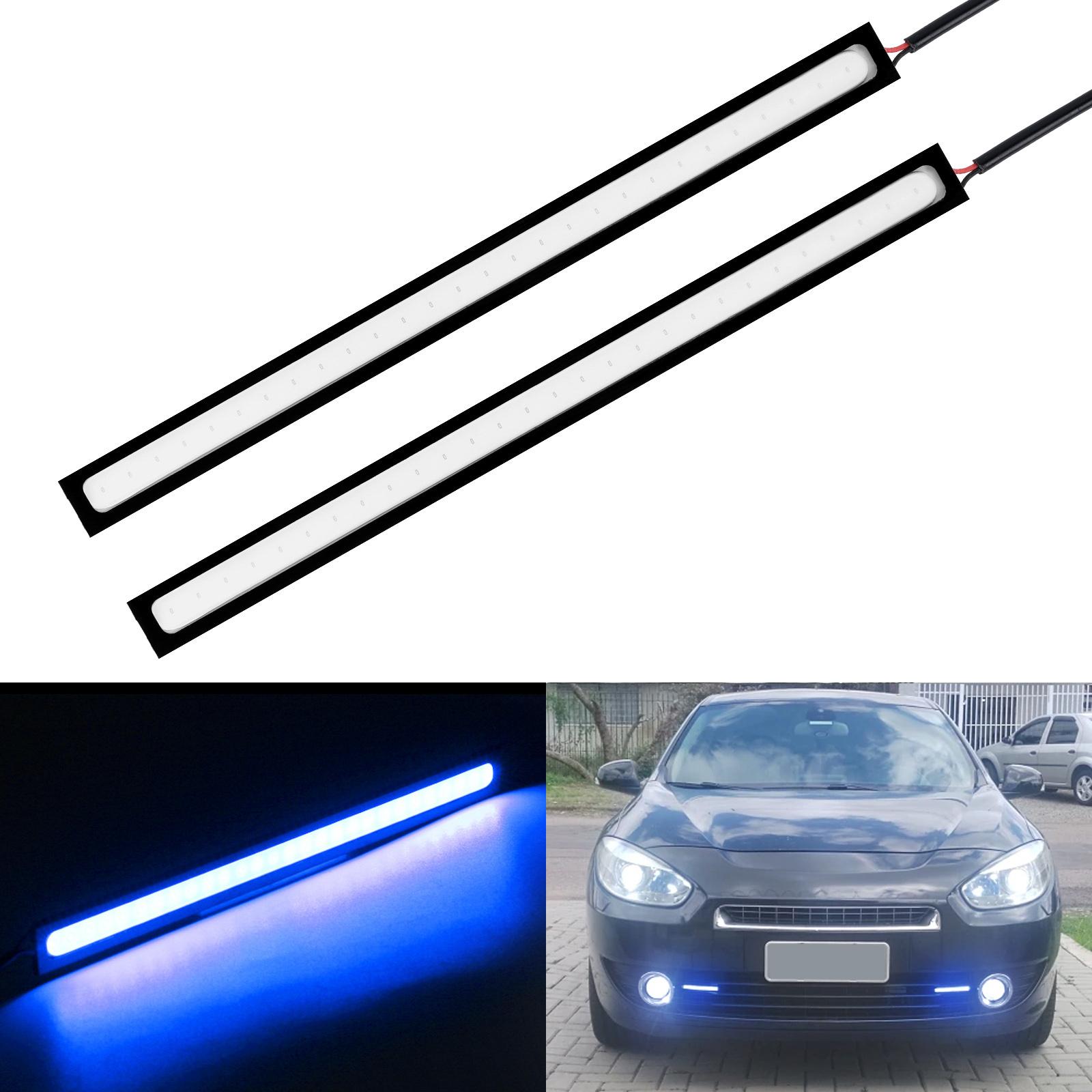 

Car LED Strip Lights COB Running Light Bar Blue DRL Fog Driving Lamp Waterproof синий