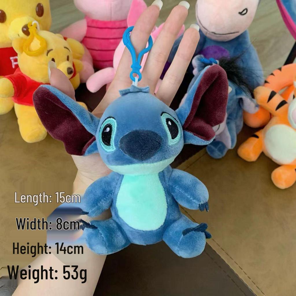 Winnie the Pooh & Friends Plush Toy Keychain: Tigger, Stitch, Angel Bag Charm