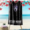Name Custom Johor Print Beach Towel, Large Soft Quick Dry Towel for Beach Camping Swimming