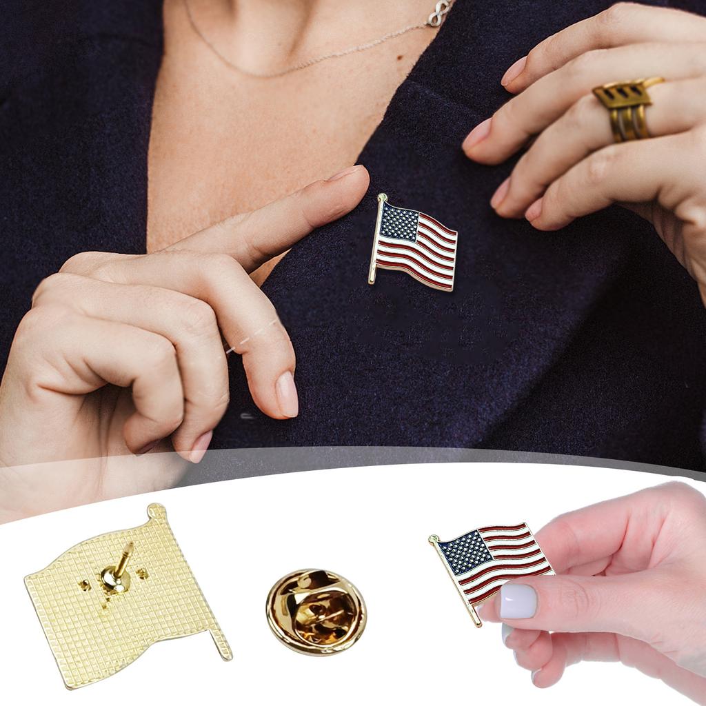 Hochwertige Broschen und amerikanische Flaggen-Pins, Patriotische Broschen.