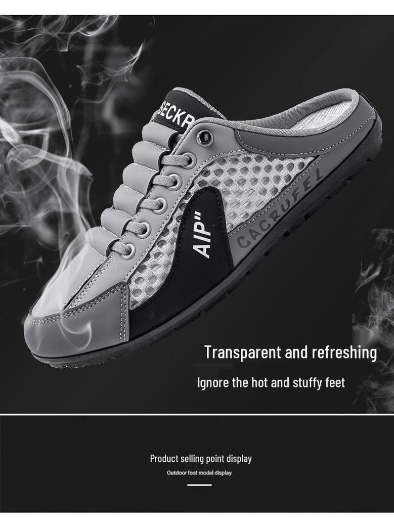 Summer Men's Lightweight Breathable Mesh Slip-On Casual Shoes