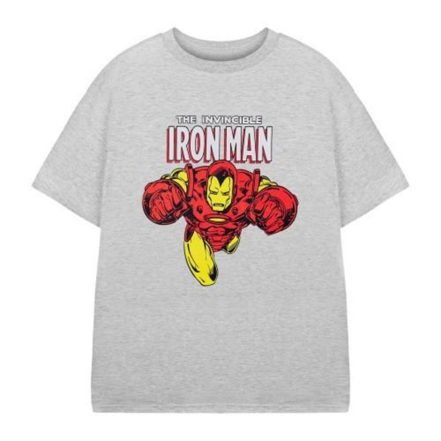 Iron Man Boys The Invincible Short-Sleeved T-Shirt S чёрный