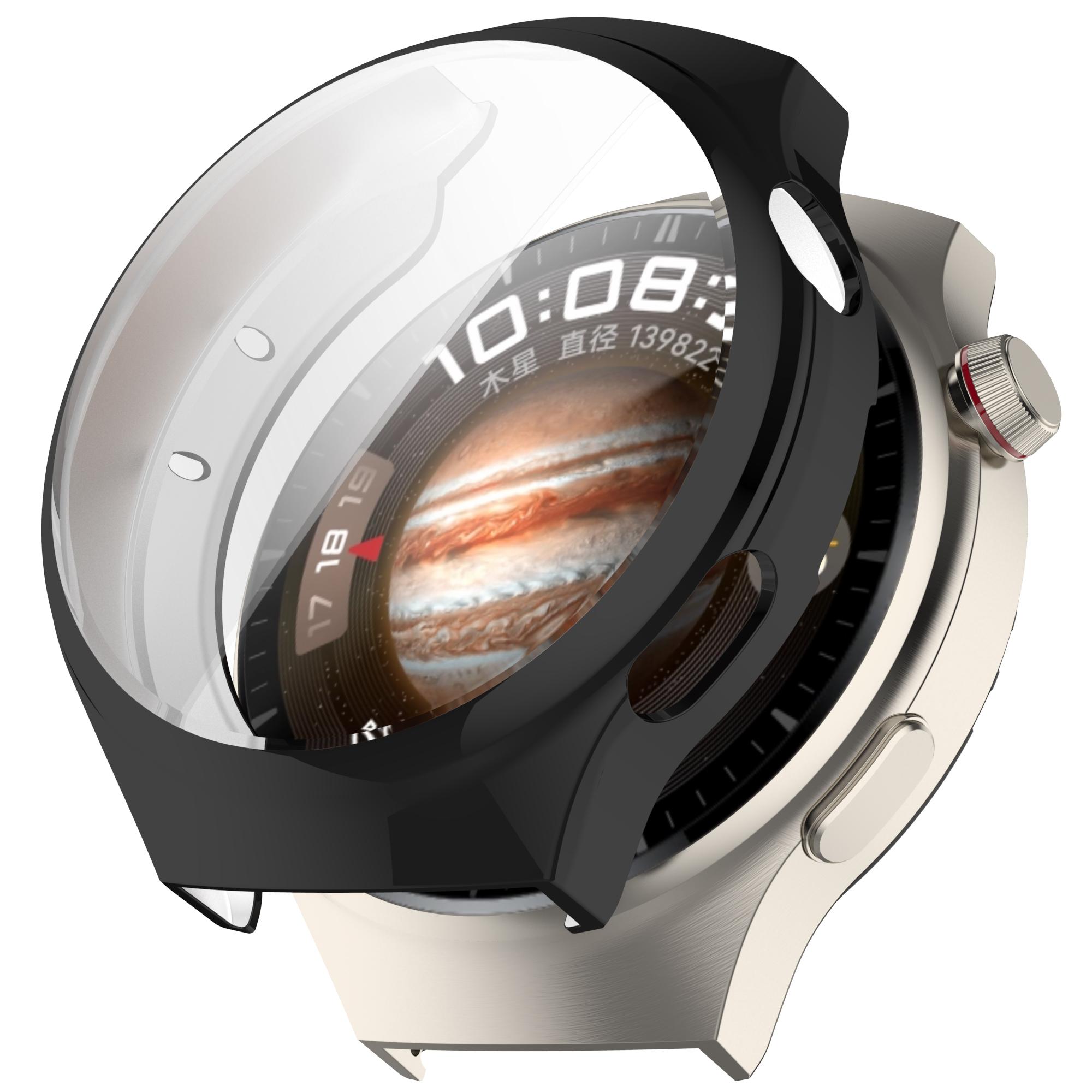 

Чехол из ТПУ с полной защитой для Huawei watch 4 Защитная пленка для экрана для Huawei watch 4 pro Защитный чехол для смарт-часов Huawei watch 4Pro чёрный