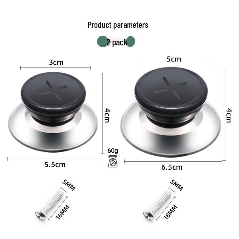 Maxcook Pot Lid Handle & Knob Set (2-Pack)