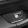 Real Carbon Fiber Car Accessories Window Lift Control Decorative Cover Soft Sticker For BMW X3 G01 2018- X4 G02 -2024