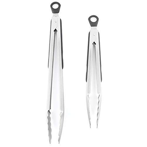 

9/12 Inch Stainless Steel BBQ Grilling Tongs Salad Food Clip Non-Slip Handle Bread Serving Tong Cooking Barbecue Clip Clamp