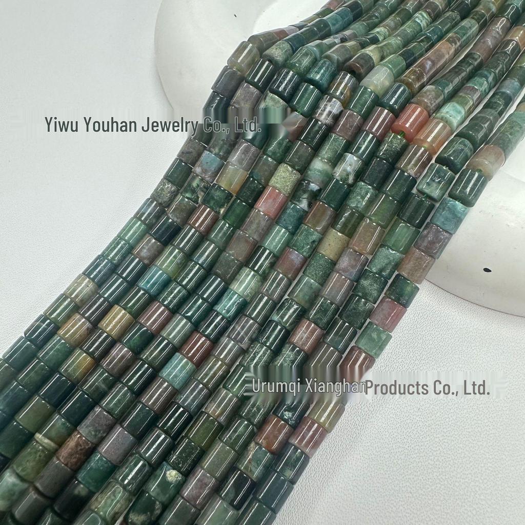 4x4mm Natural Stone Cylinder Beads for Handmade DIY Jewelry, Bracelets & Necklaces