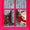 Christmas Style Snowflake Santa Claus Wall Stickers Electrostatic Window Window Double-sided Visual Home Party Decoration