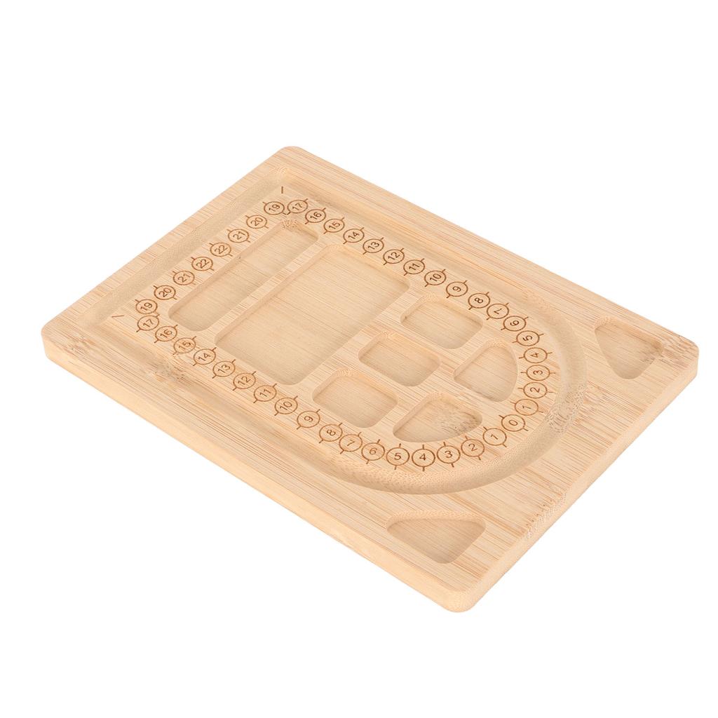 Bead Board Durable Exquisite Bamboo Bead Design Board Multipurpose Beading Tray for Bracelet