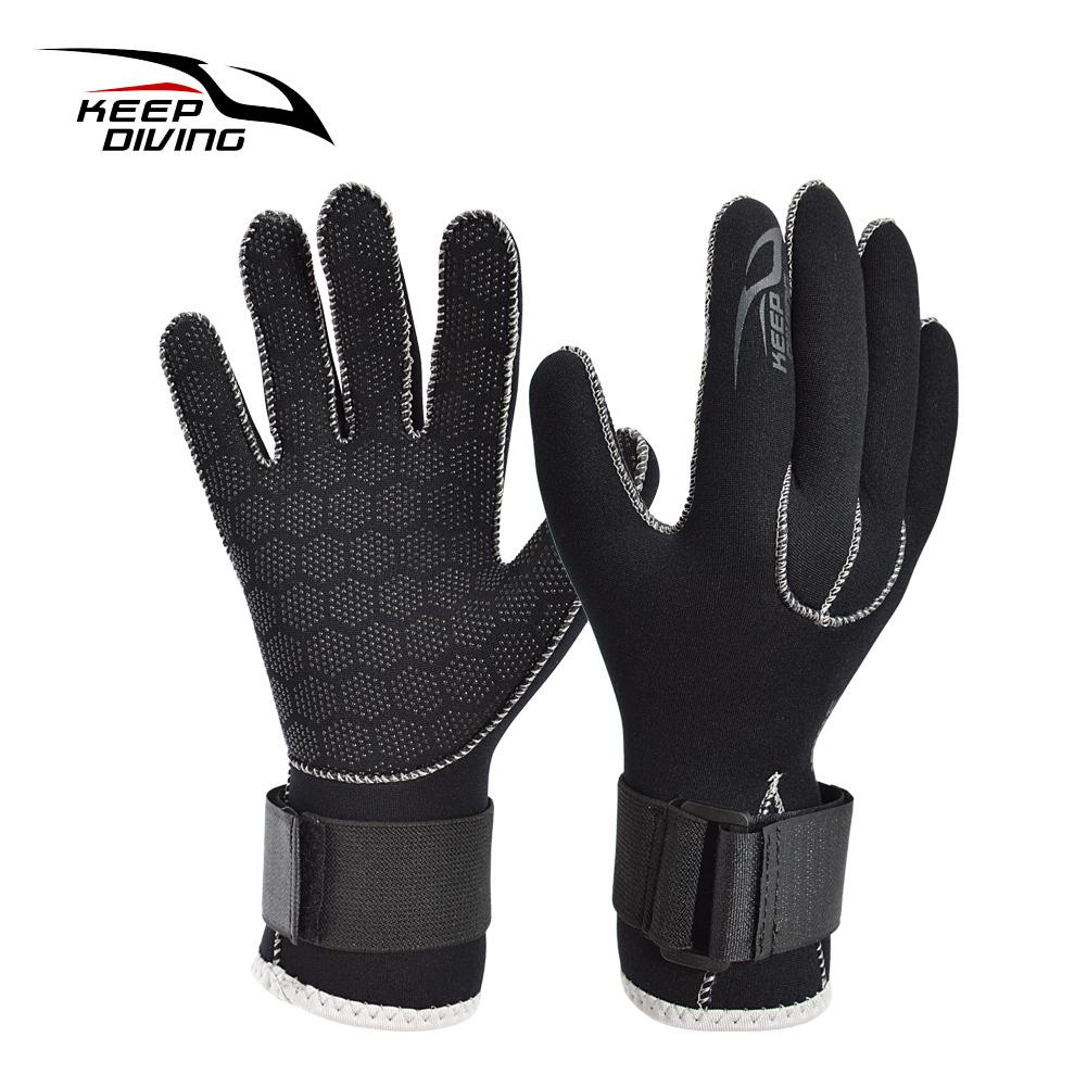 3mm Neoprene Diving Mittens Anti Scratch Winter Sports Gloves Men Women Flexible Thermal Anti-Slip for Surfing Kayaking Canoeing