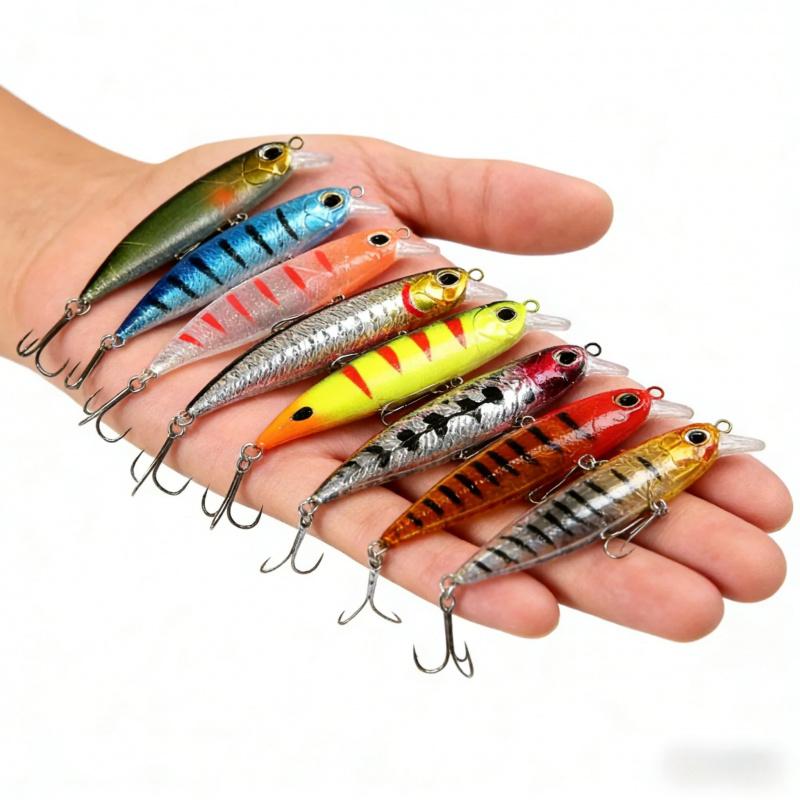 7cm 8g Submerged Minnow Lua Bait Specialized Long-Range Fishing Lures for Sea And Water Fishing Targeting Mandarin Fish And Bass