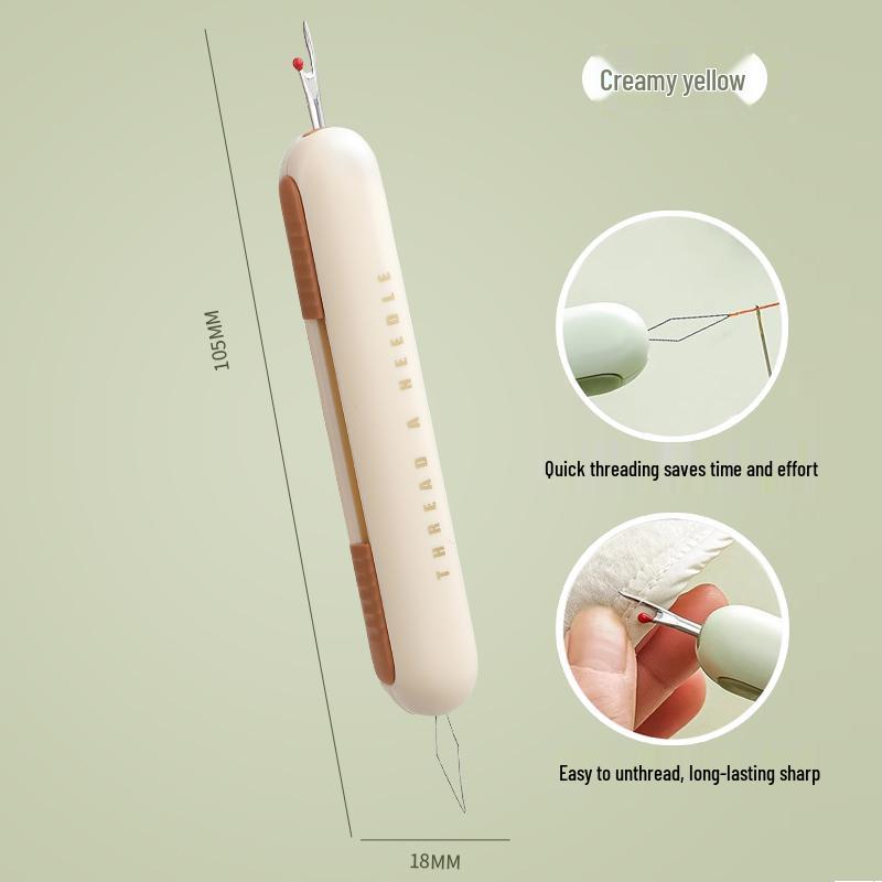 Multifunctional Seam Ripper & Needle Threader for Easy Sewing