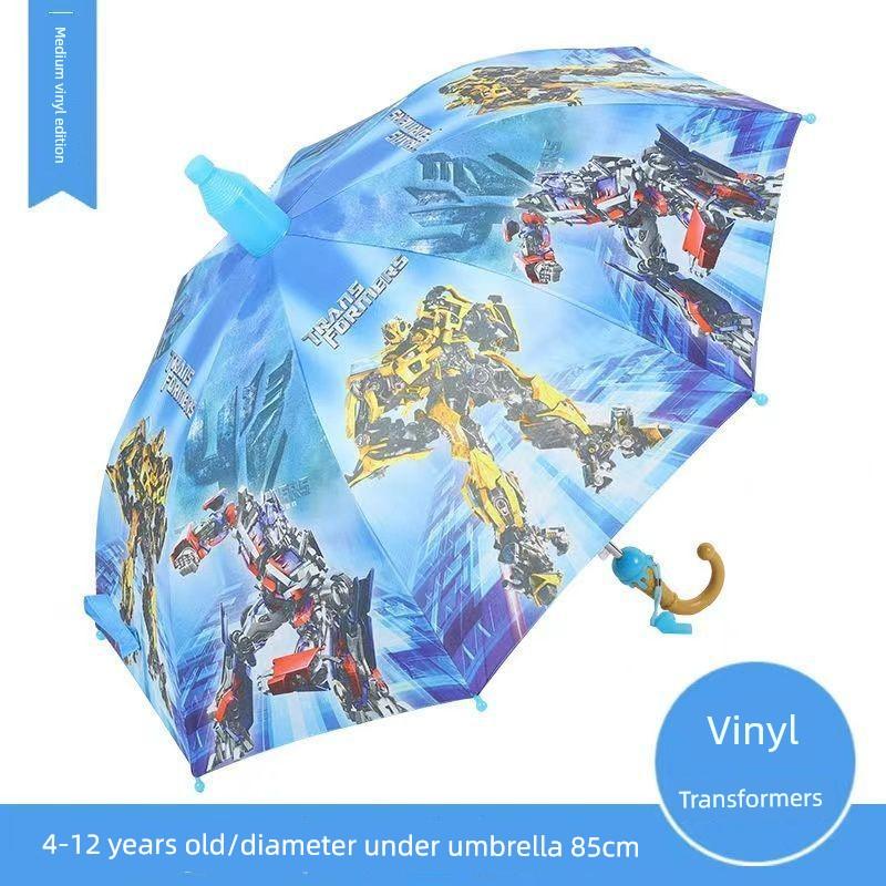 Umbrelă Automată Ultraman pentru Copii, Umbrelă pentru Copii de Grădiniță, Umbrelă cu Desene Animate pentru Elevi de Școală Primară, Utilizare Dublă pentru Soare și Ploaie