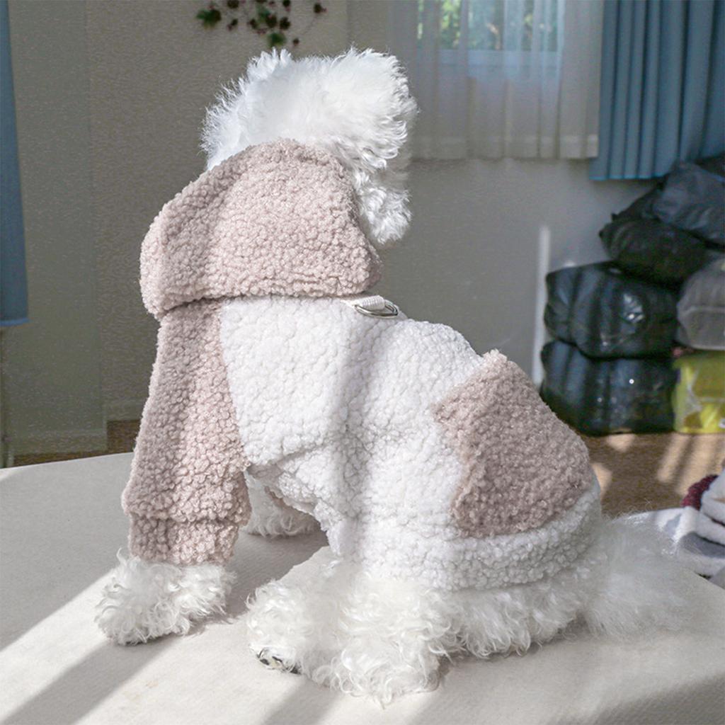 Dog Fleece Coat Pet Cold Weather Clothes Winter Doggies Sweatshirt Warm Pet Apparel Jackets Dog Sweaters for Small Dogs