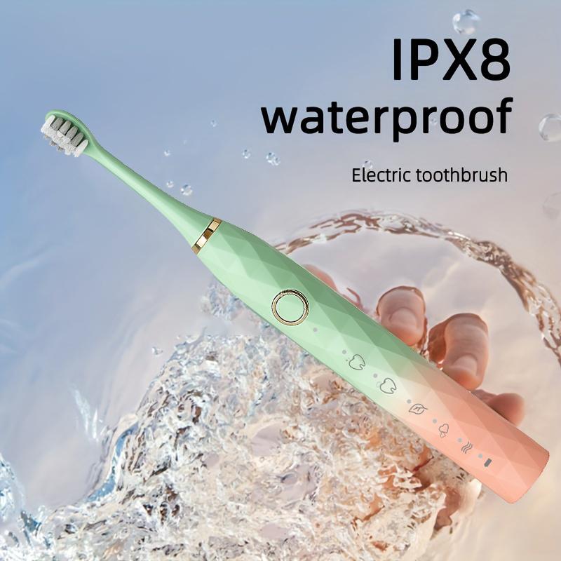 Electric Toothbrush Rotary Cleaning Teeth Brush Waterproof Electronic Tooth Brush With Timer USB Rechargeable Toothbrush 10 Head