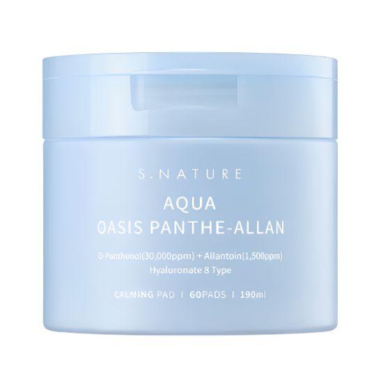 S.NATURE Aqua Oasis Panthenol Allantoin Calming Pad Hydrating Soothing Toner Pads 60pcs