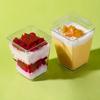 10/20/30pcs-New Disposable Plastic Mousse Cup Ladder Shaped Cup Pudding Dessert Cake Cup Appetizer Jelly Yogurt Mousse