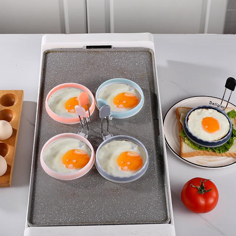 Round Silicone Egg & Pancake Ring Mold Set