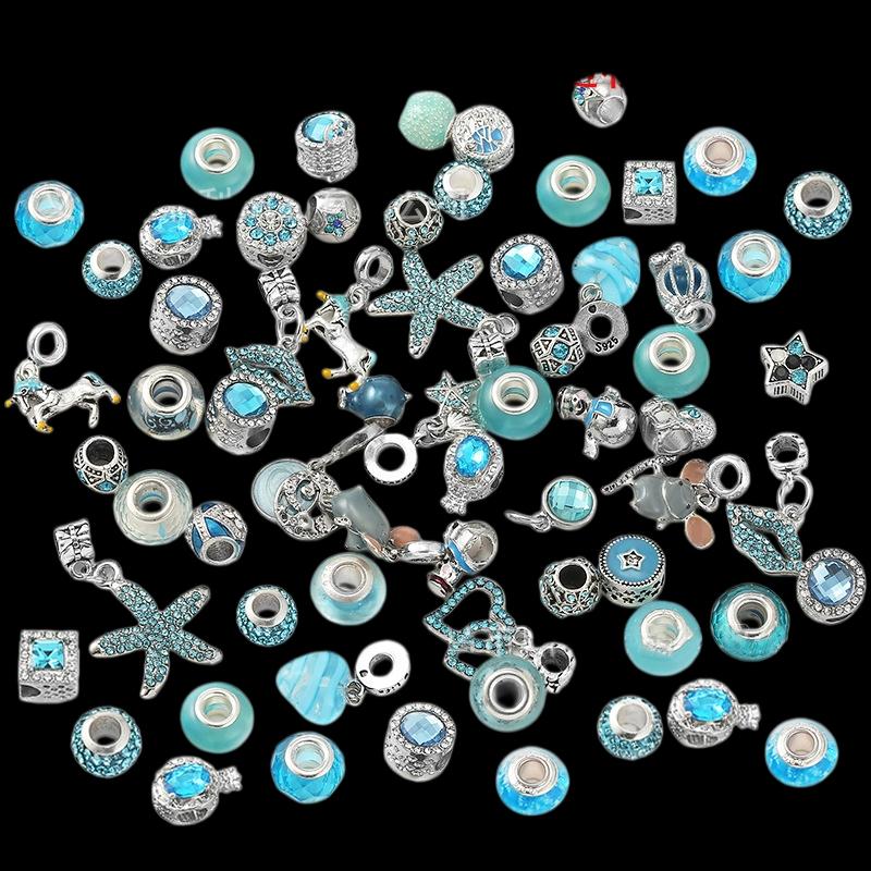 1 Bag with 10 Pcs Bulk Custom Pink Alloy Charms for Children's Jewelry-Gift Idea