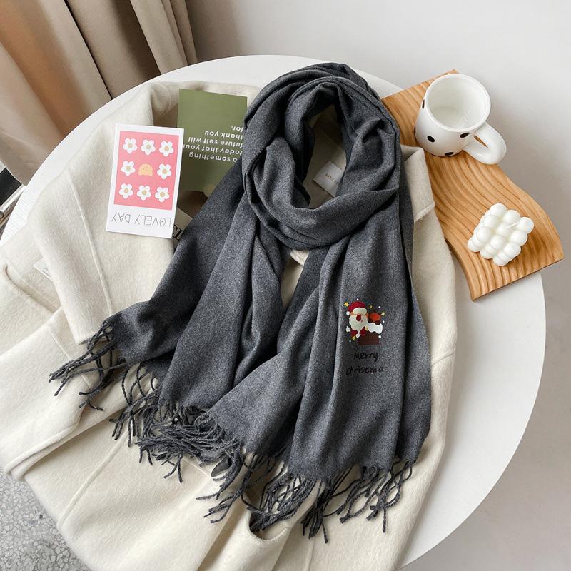 Quattro stagioni disponibili Nuovo versatile cappotto da donna in finto cashmere sciarpa calda media sciarpa scialle