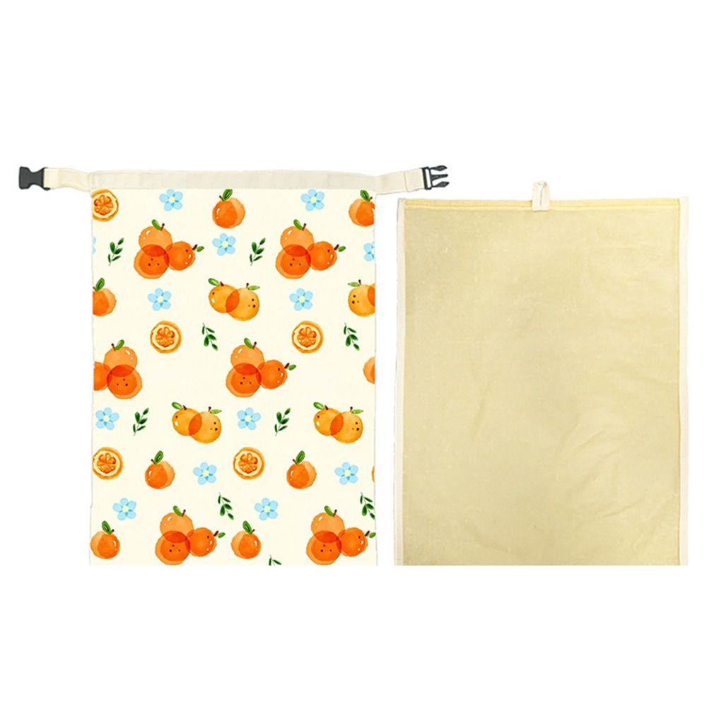 Reusable Beeswax Bread Bags Beeswax Coated Organic Linen Sourdough Bread Bags Freshness Preservation Large Capacity