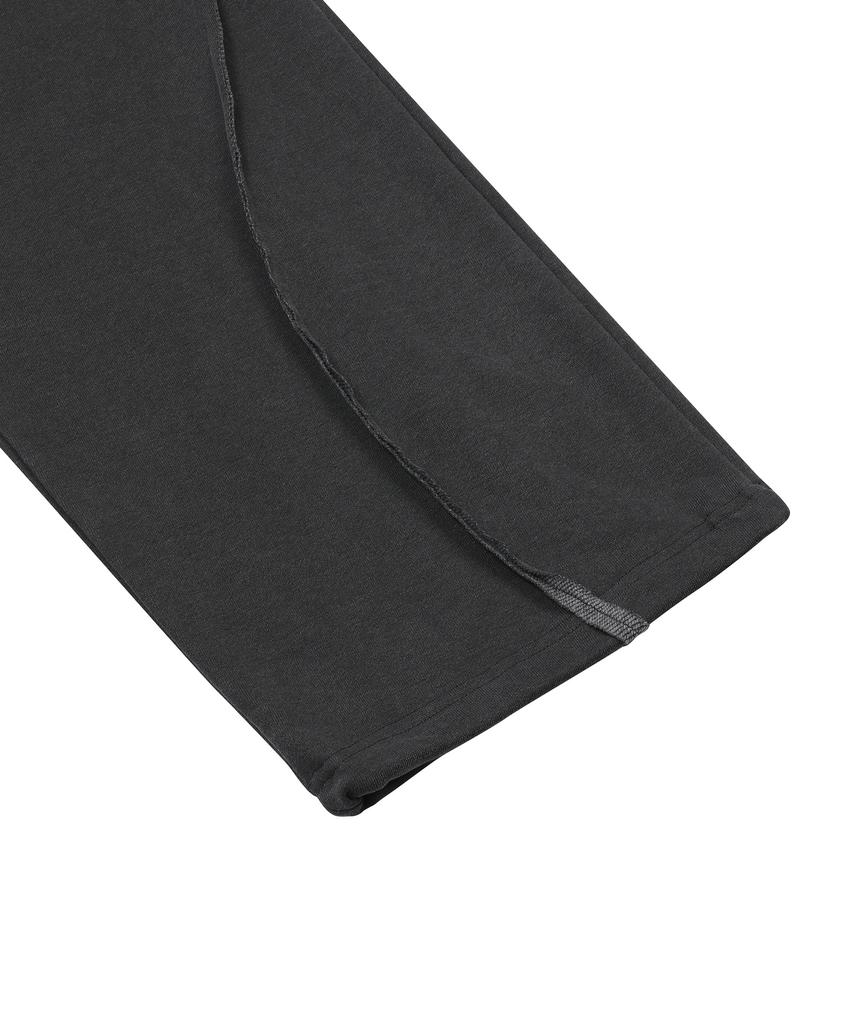 MUCENT Locke Setup Metal Logo Cutoff Pigment Sweatpants Unisex