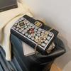 Premium Bag Women's New Versatile Small Fragrant Chain Messenger Bag Fashionable Diamond-encrusted Clutch Bag Dinner Bag