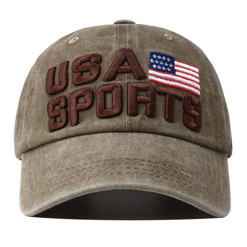 

New Unisex Hip-hop American Flag Embroidery Baseball Hats for Women Men Fashion Adjustable Peaked Caps Outdoor Sunscreen Hat Adjustable хаки