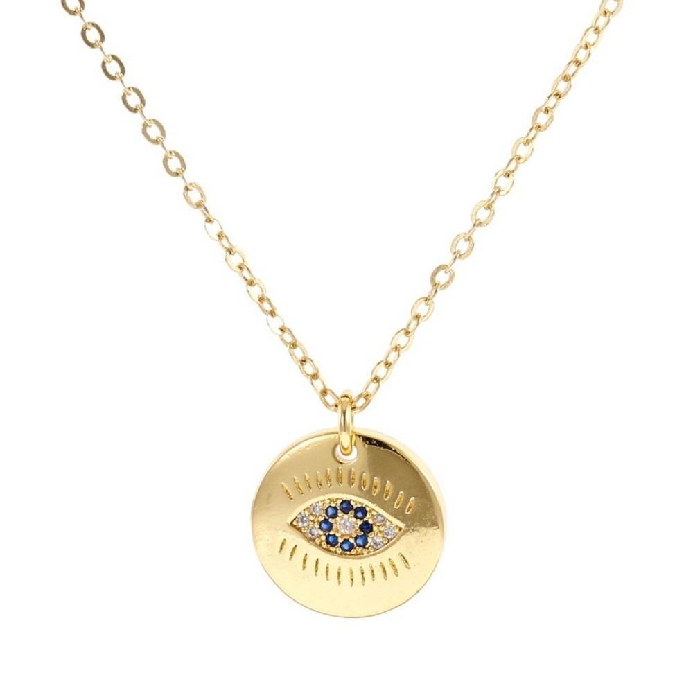 Rhinestone Devil s Eye Necklace Vintage Turkish Eye Neck Chain Demon Eye Necklace Party Favors Style 5