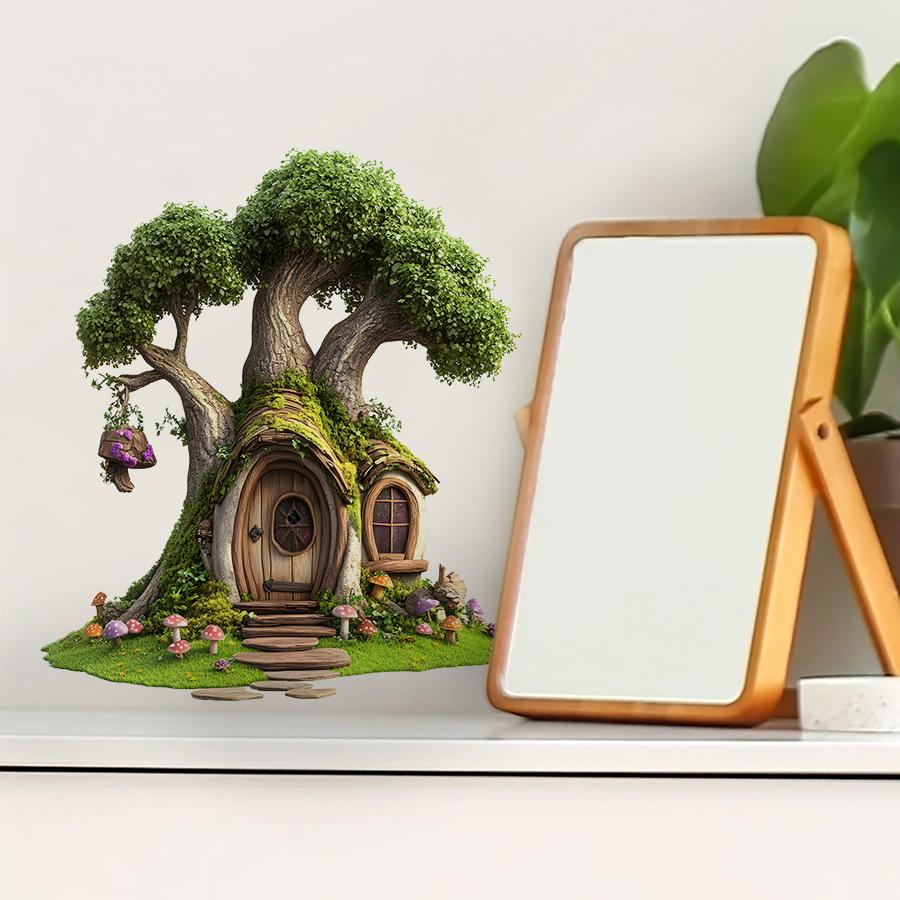 Fairytale Treehouse Children's Bedroom Self-Adhesive Decorative Fantasy Wall Stickers