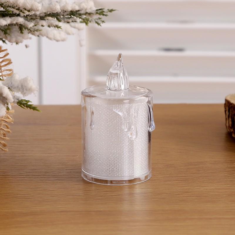LED Simulated Electronic Candle Night Light: Dormitory & Bedroom Decoration, Atmosphere Prop, Desktop Ornament.