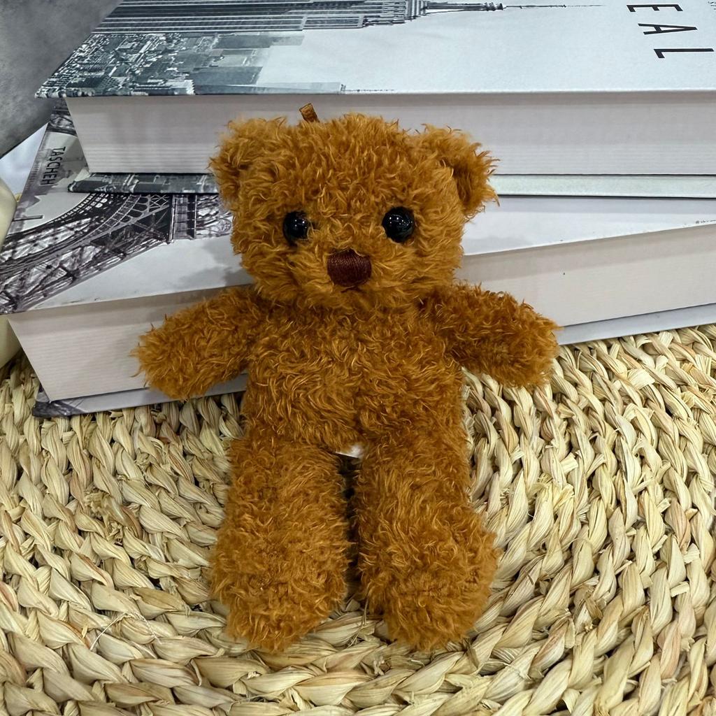 Clothes Teddy Bear Doll Pendant Keychain Plush Toy Pendant Gift Printed Bear Doll