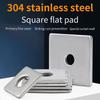 10Pcs 304 Stainless Steel Square Plate Washer M3-M20 Square Gasket  for Structural Fastening