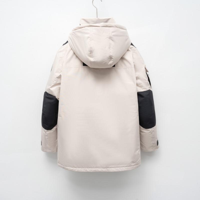 Down jacket hooded thickened tooling Parker down jacket men and women winter fashion cold couple warm