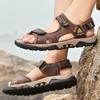 Fashion Dermis Men's Sandals Breathable Summer Leisure Men Shoes Slip On High Quality Soft Casual Sandals for Men Sandals Large Men's