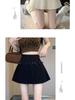 Mini-jupe plissée A-line à nœud doux - Taille haute, amincissante, style universitaire pour femmes