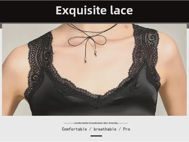 2018 European Summer Silkworm Satin Camisole: Versatile Slim-Fit Women's Top in Large Sizes