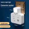 Multi-Function USB Wireless Converter: Home Office Socket Board with Night Light