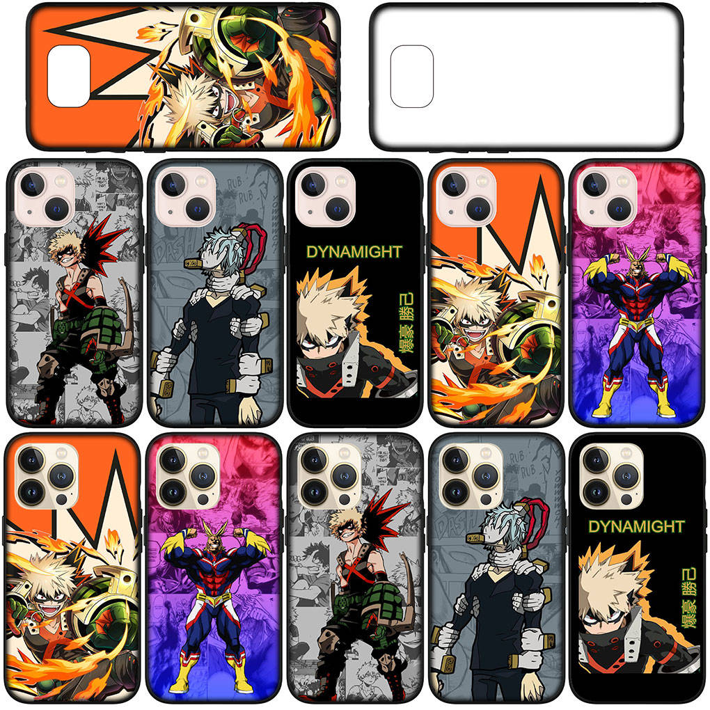 For Samsung Galaxy S24 S23 iPhone 16 15 14 Xiaomi Redmi Note 13 12 11 10 8 Plus 9 Pro Max X XR Phone Case Poster My Hero Academia OPPO Huawei Cover