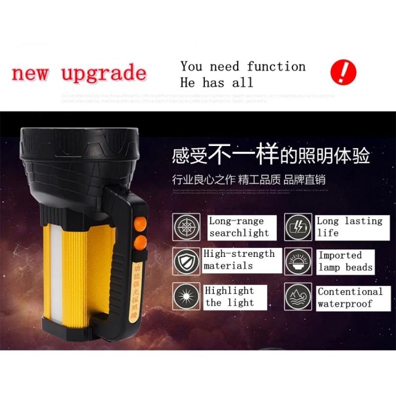 Outdoor Searching Lamp Portable 160W Super Bright Led Flashlight Handhold Camping Spotlight Emergency Night Light Fishing